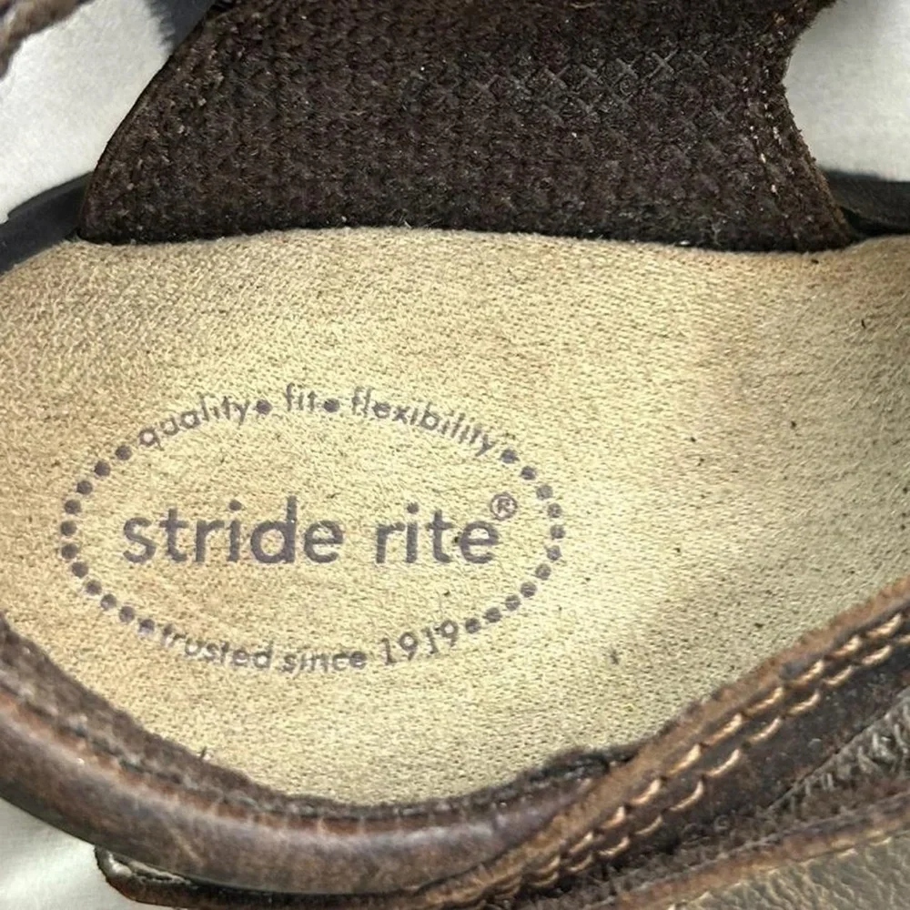 Stride Rite Boys’ Leather Angler Sandals – Size 1W 🤎 - Picture 8 of 8